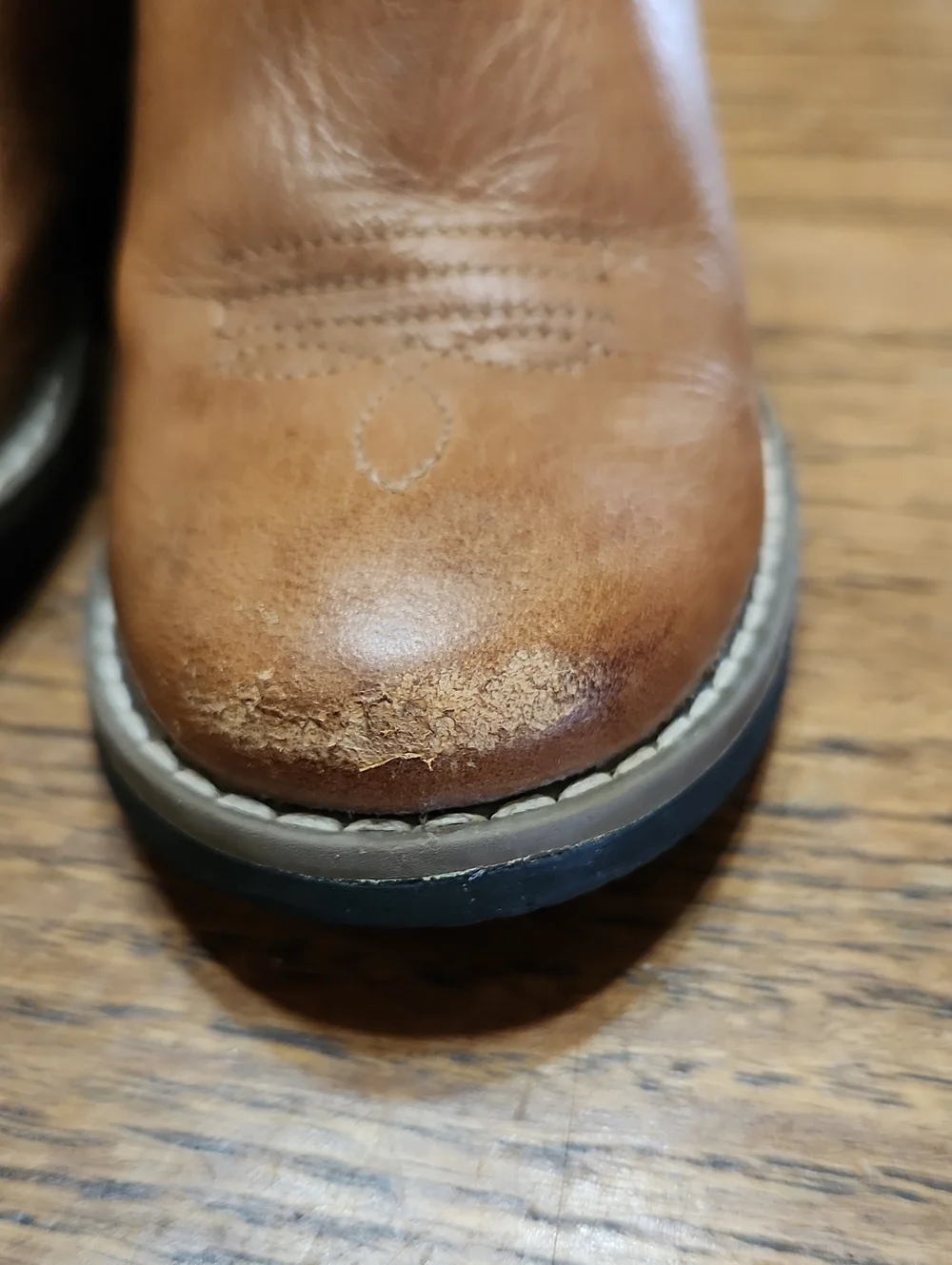 Cody James Kids Brown Western-Style Leather Boots Size 7